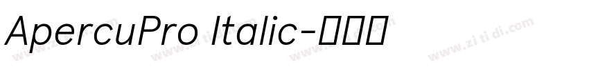 ApercuPro Italic字体转换